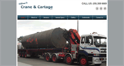 Desktop Screenshot of craneandcartage.co.nz